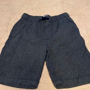 Old navy faux linen (cotton) adjustable waist shorts